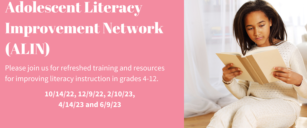 Adolescent Literacy Network flyer
