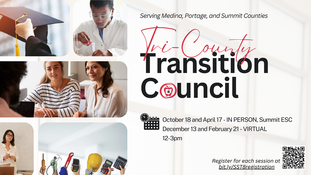 Tri County Transition County graphic with session information