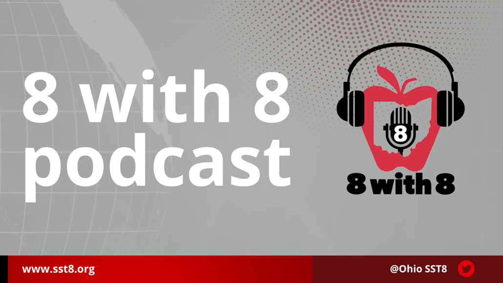 8 with 8 podcast logo