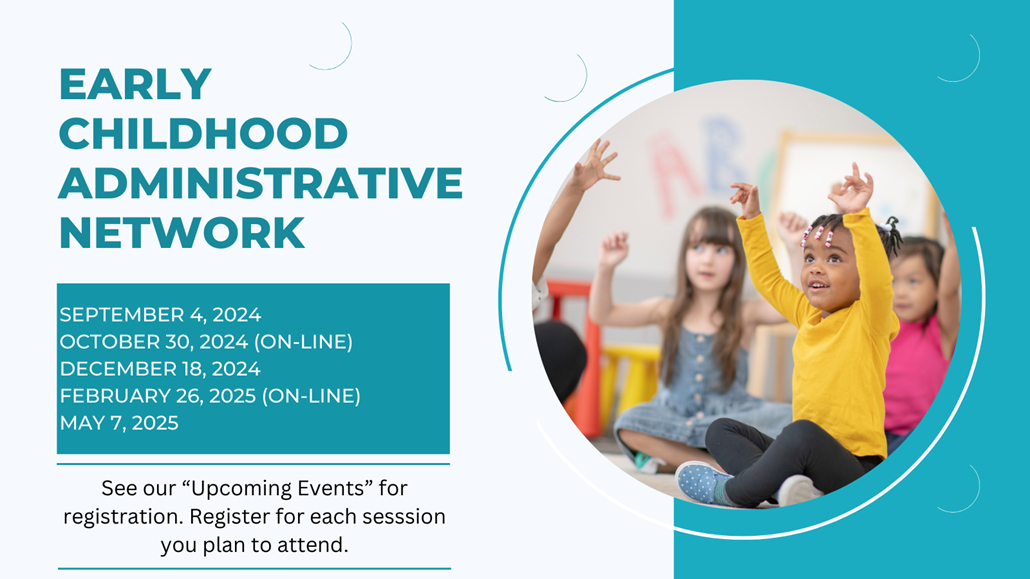 Early Childhood Administrative Network banner with photo of PreK children