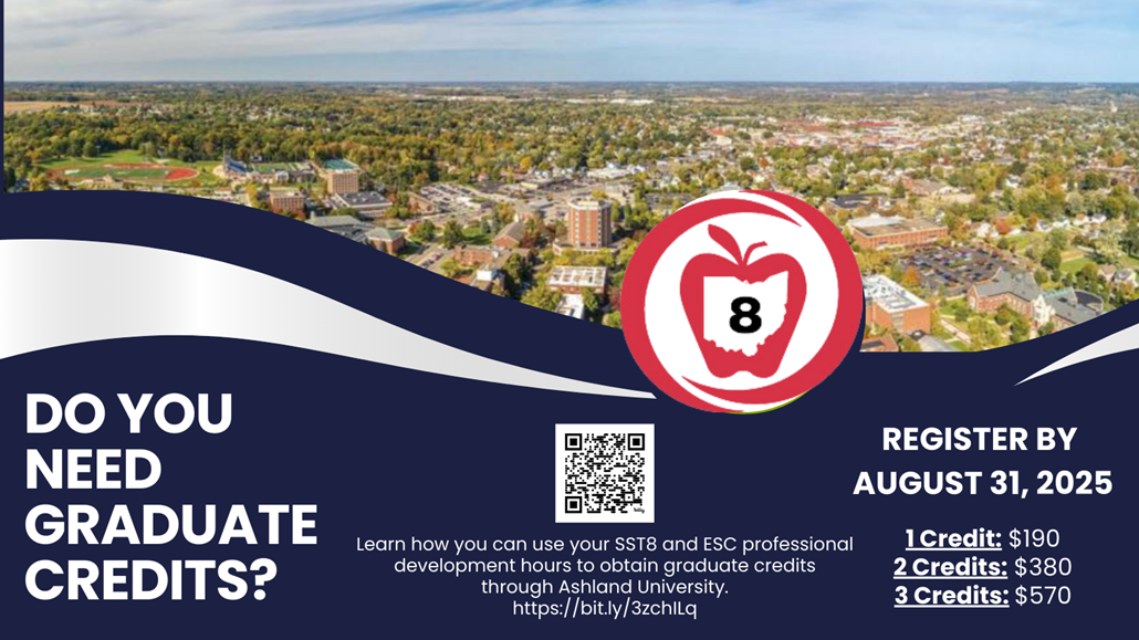 SST8 and Summit ESC Ashland University credit bundle graphic